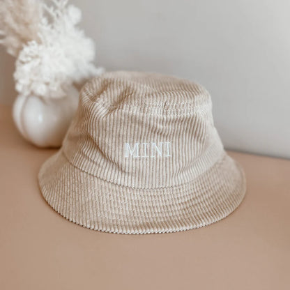 mini corduroy bucket hat