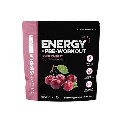 sour cherry energy + pre workout | 30 servings