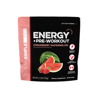 strawberry watermelon energy + pre workout | 30 servings