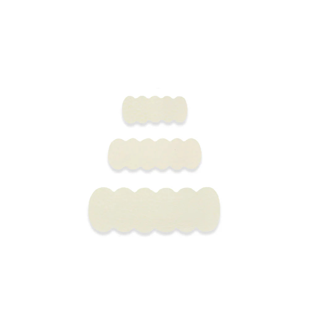 leather - ivory snap clip