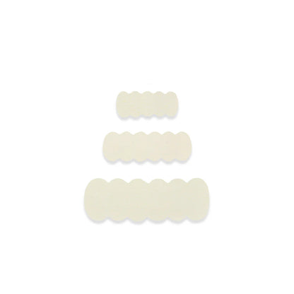 leather - ivory snap clip