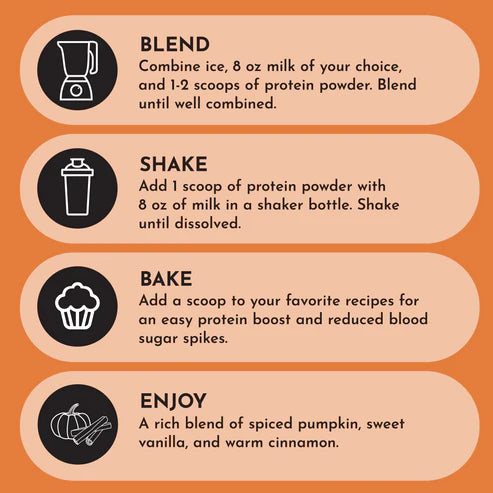 seasonal pumpkin spice protein powder