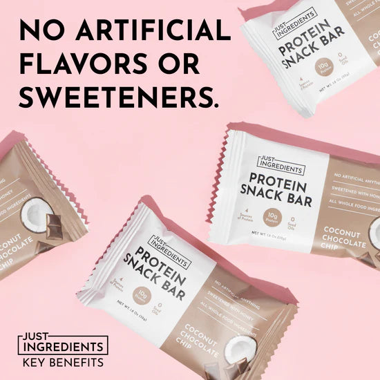 protein snack bars - coconut chocolate chip