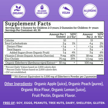 kids elderberry immunity gummies
