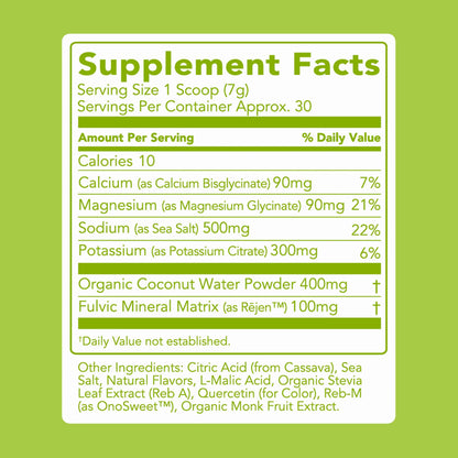 lemon lime hydrate + electrolytes | 30 servings