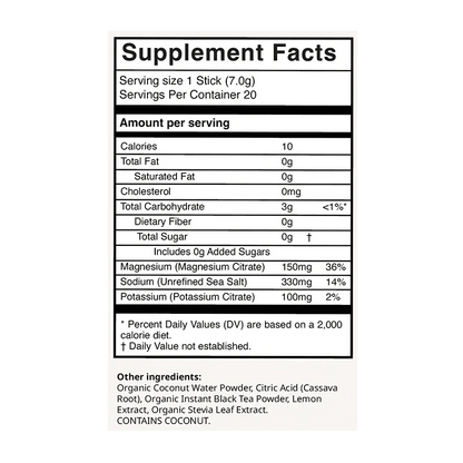lemon tea electrolyte drink mix