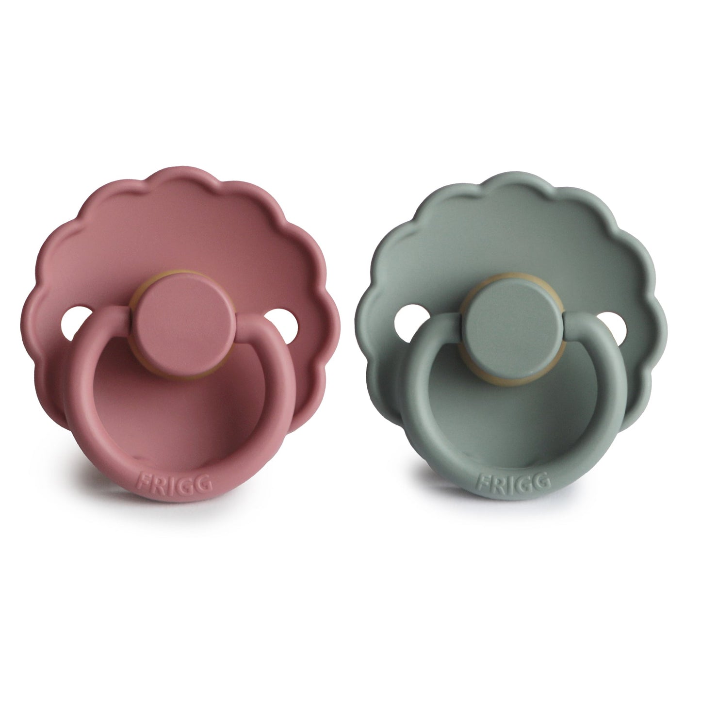 FRIGG Daisy Natural Rubber Pacifier 2-Pack - Ivory Soul