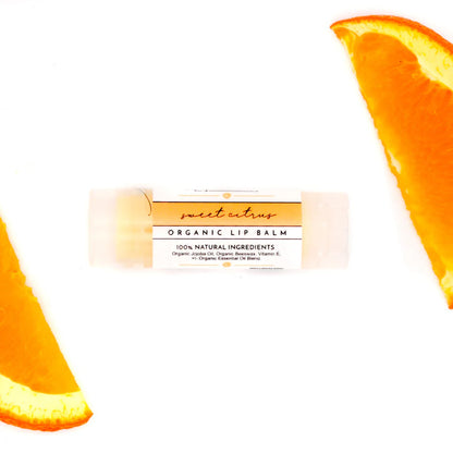 sweet citrus organic lip balm