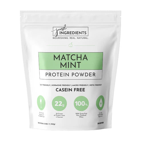 matcha mint protein powder