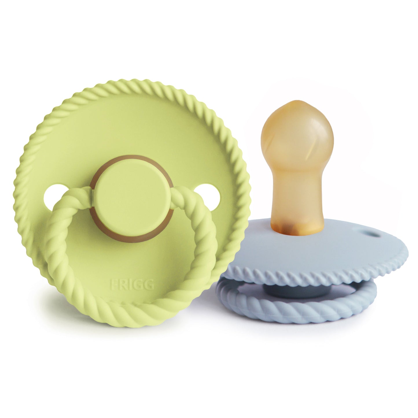 FRIGG Rope Natural Rubber Pacifier 2-Pack - Ivory Soul