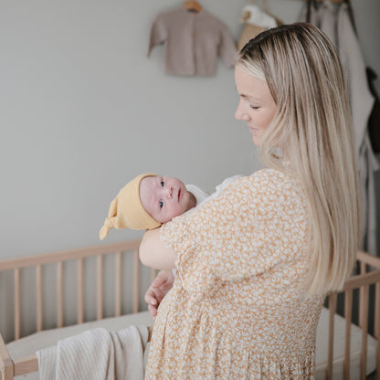 Ribbed Baby Beanie - Ivory Soul