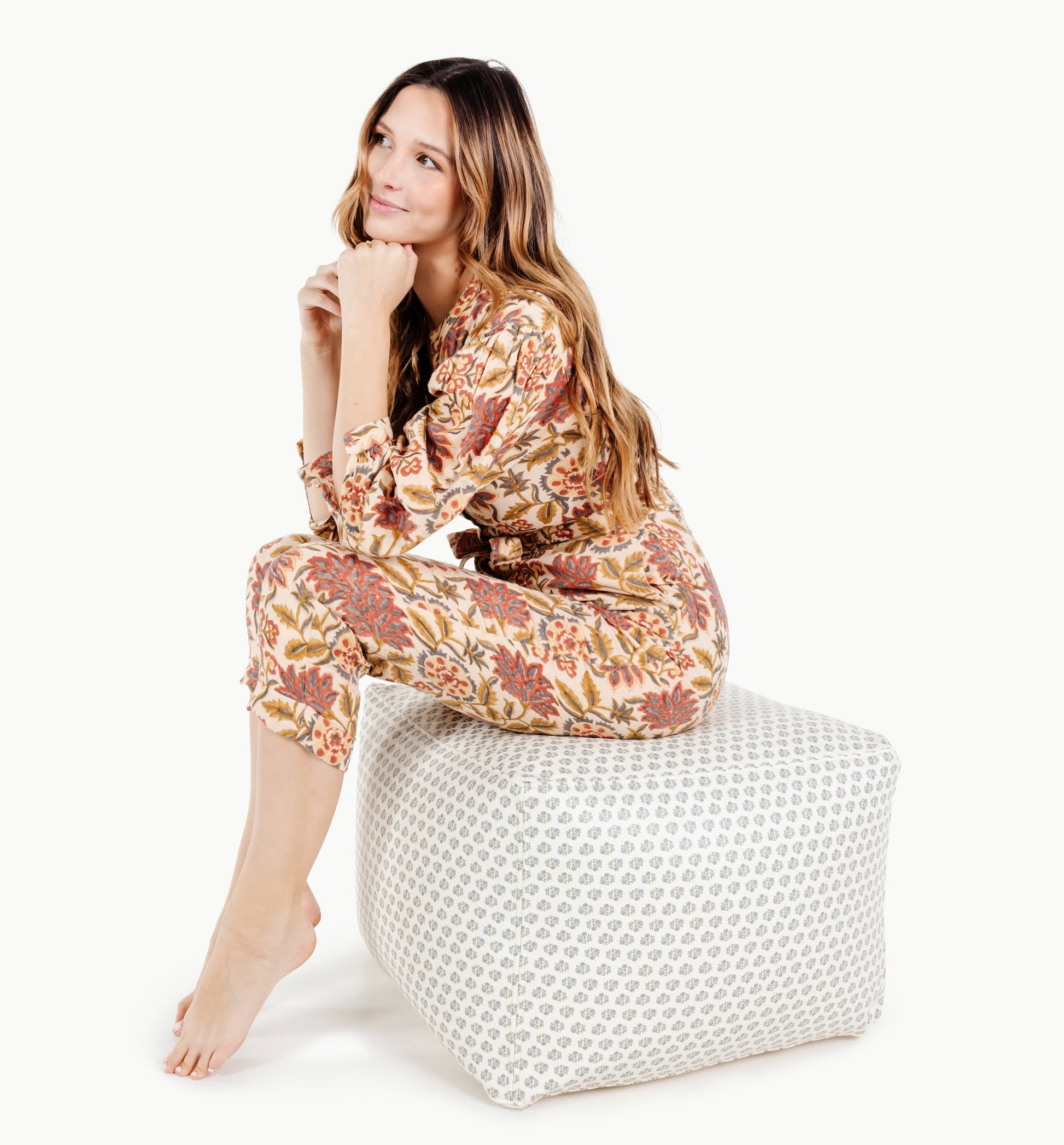 Wholesale Pouf - Ivory Soul