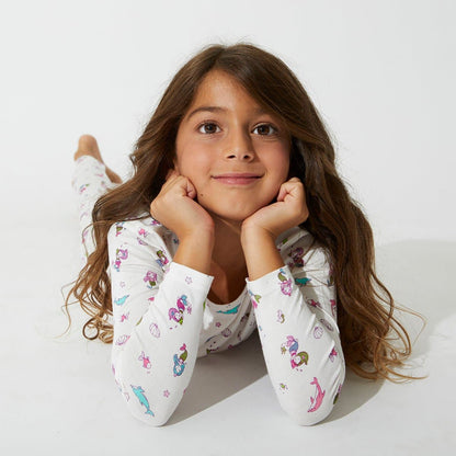 Mermaid Bamboo Kids Pajamas