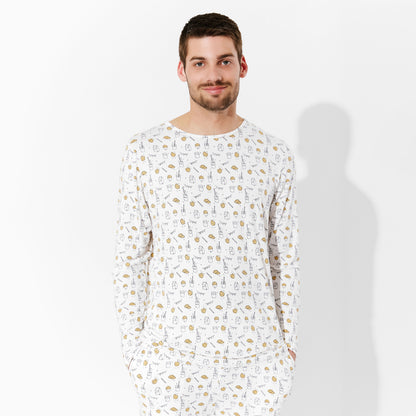 Milk & Cookies Bamboo Men's Pajama Set