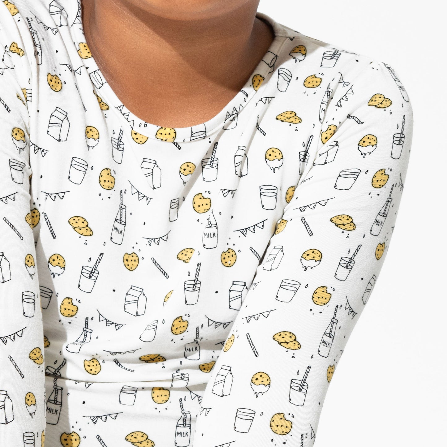 Milk & Cookies Original Bamboo Kids Pajamas - Ivory Soul