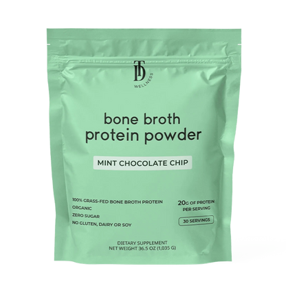 mint chocolate chip bone broth protein