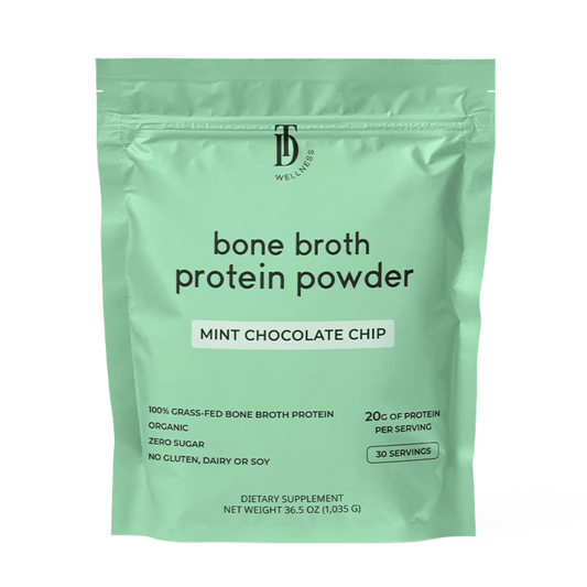 mint chocolate chip bone broth protein