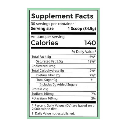 mint chocolate chip bone broth protein