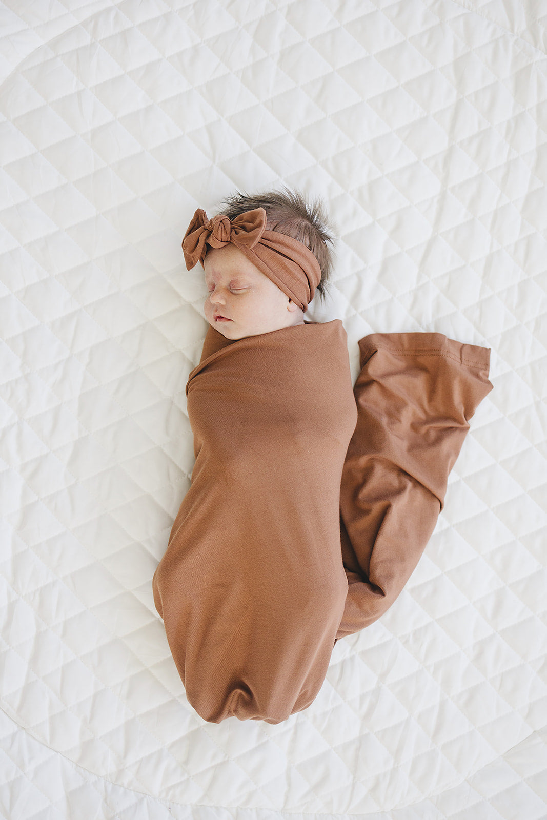 Rust Bamboo Hat OR Head Wrap Set - Ivory Soul