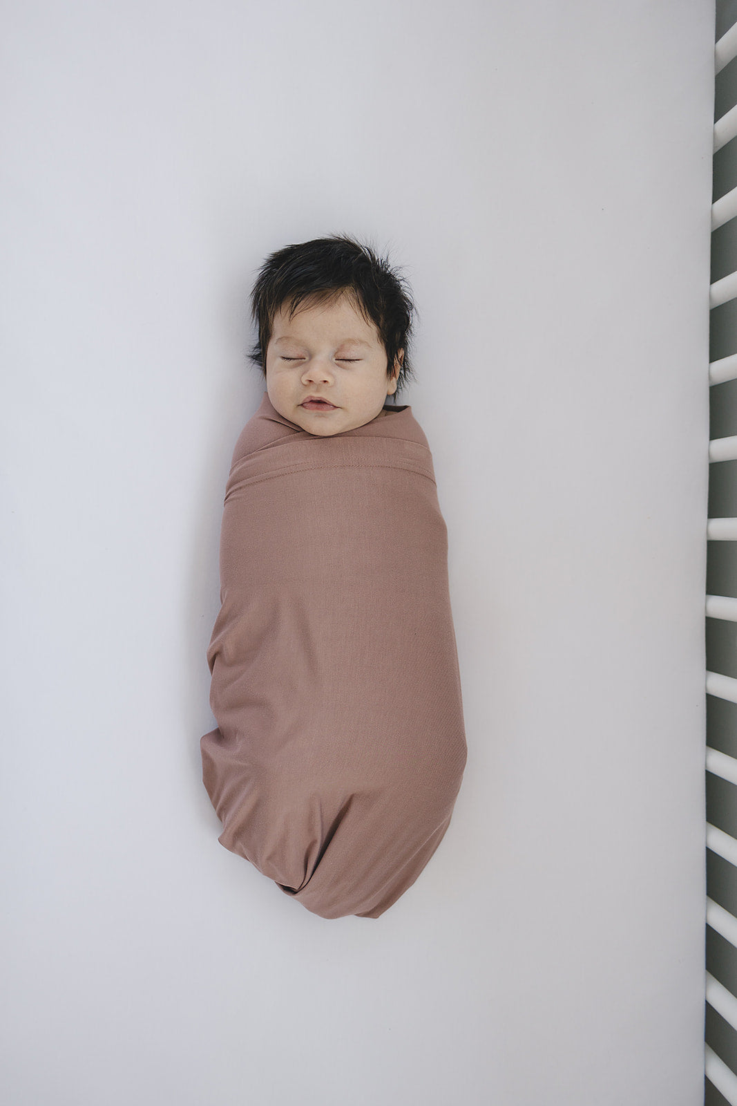 Dusty Rose Bamboo Stretch Swaddle - Ivory Soul