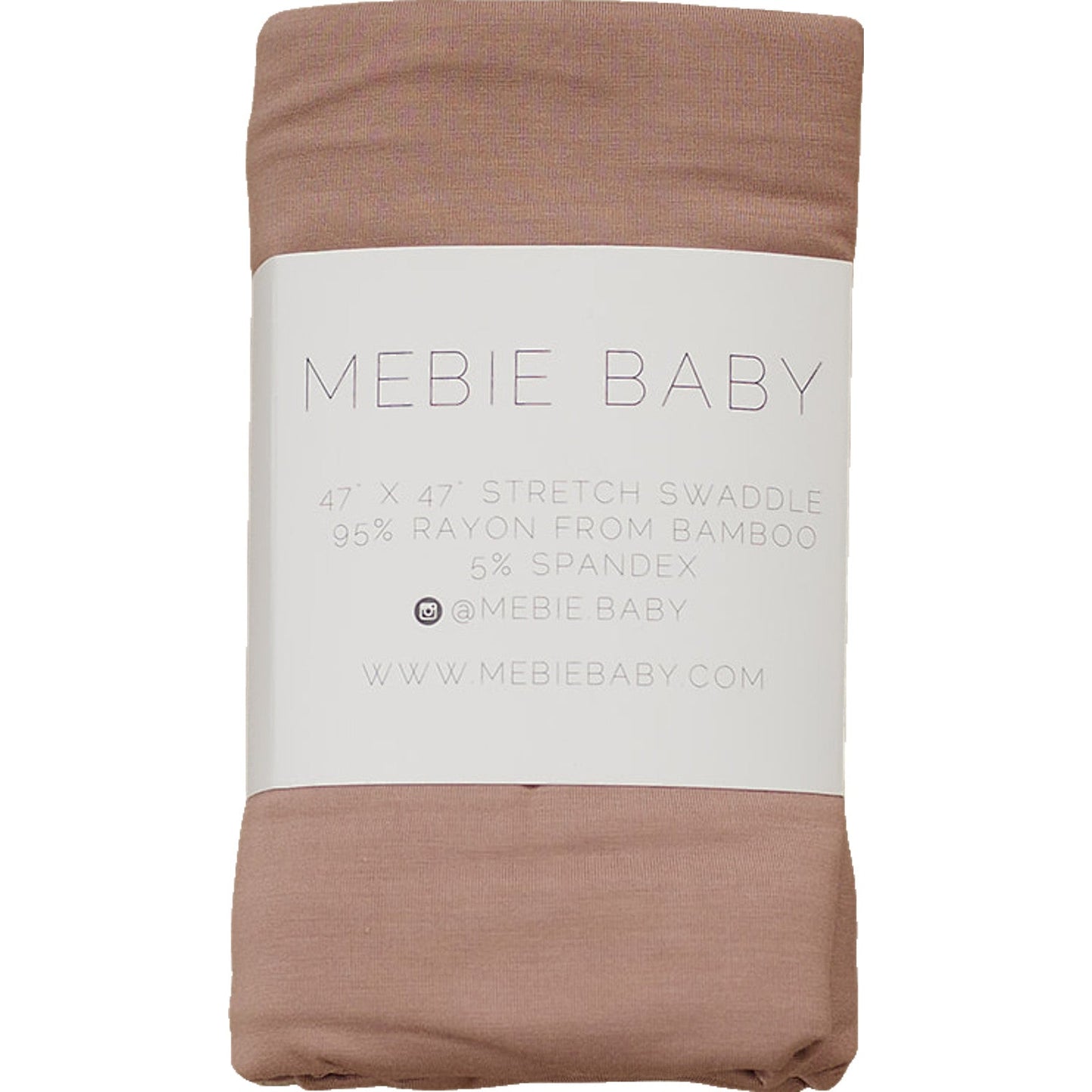 Dusty Rose Bamboo Stretch Swaddle - Ivory Soul