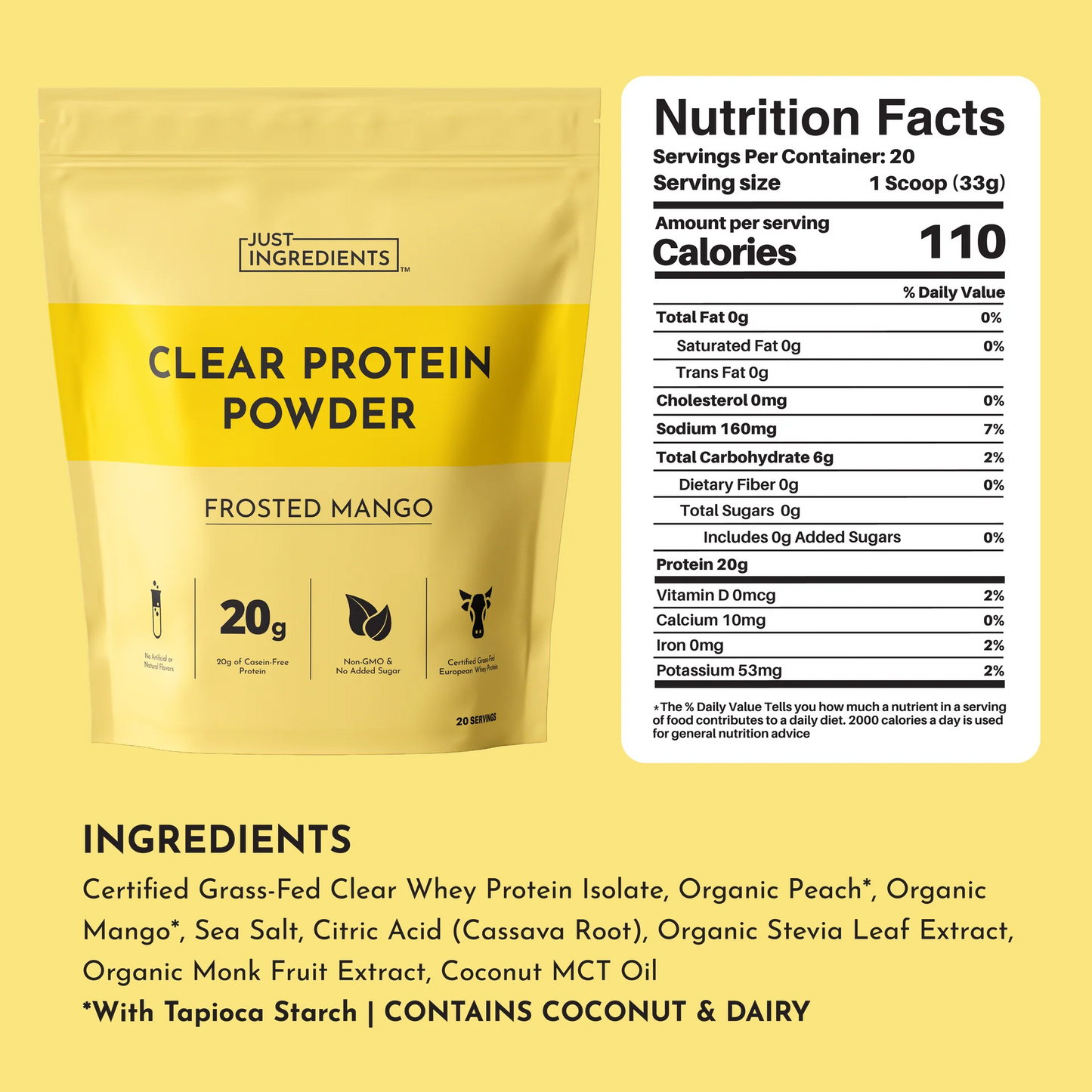 frosted mango clear protein powder