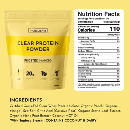 frosted mango clear protein powder