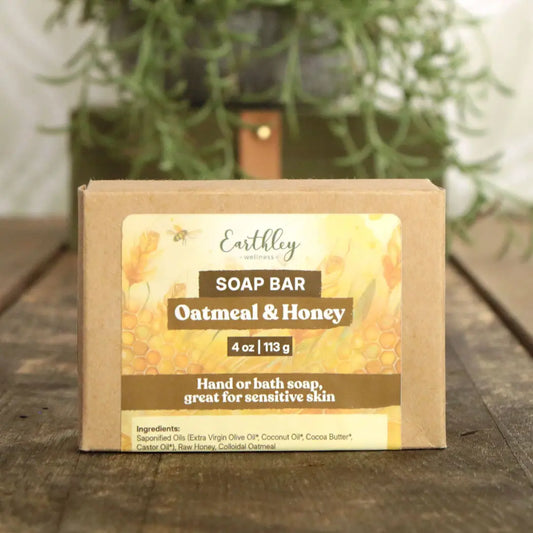 oatmeal + honey soap - for dry, damaged skin