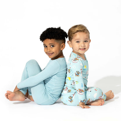 Adventure Blue Bamboo Kids Pajamas