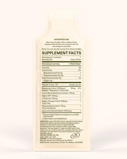 cognitive • vanilla citrus