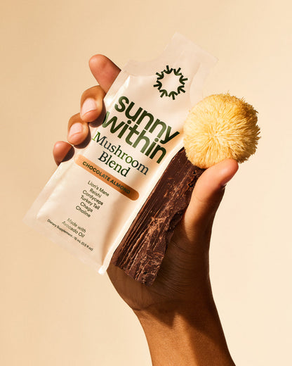 mushroom blend • chocolate almond