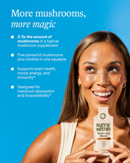 mushroom blend • chocolate almond