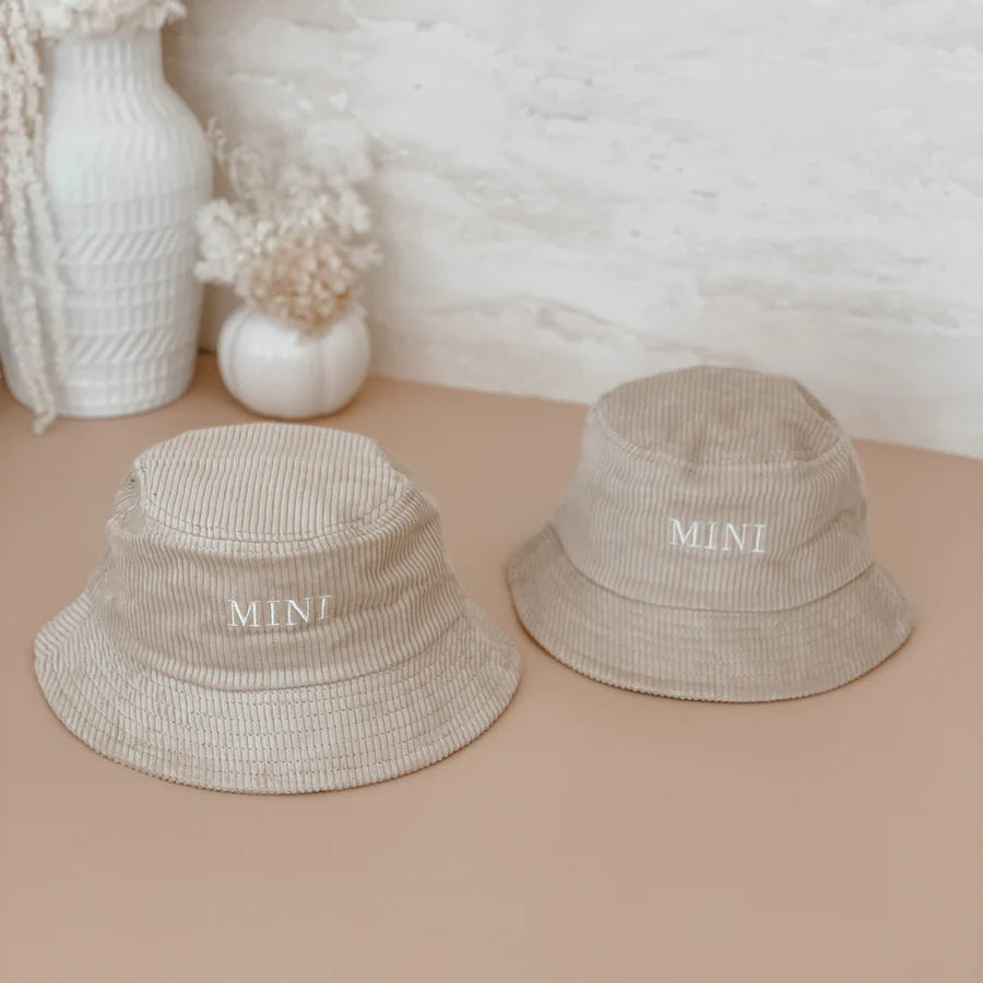 mini corduroy bucket hat