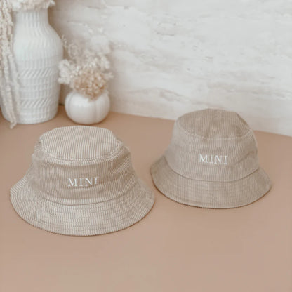 mini corduroy bucket hat