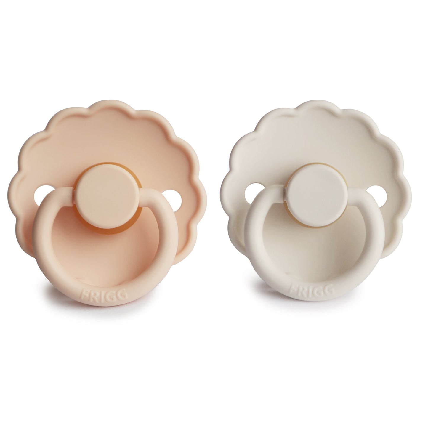 FRIGG Daisy Natural Rubber Pacifier 2-Pack - Ivory Soul