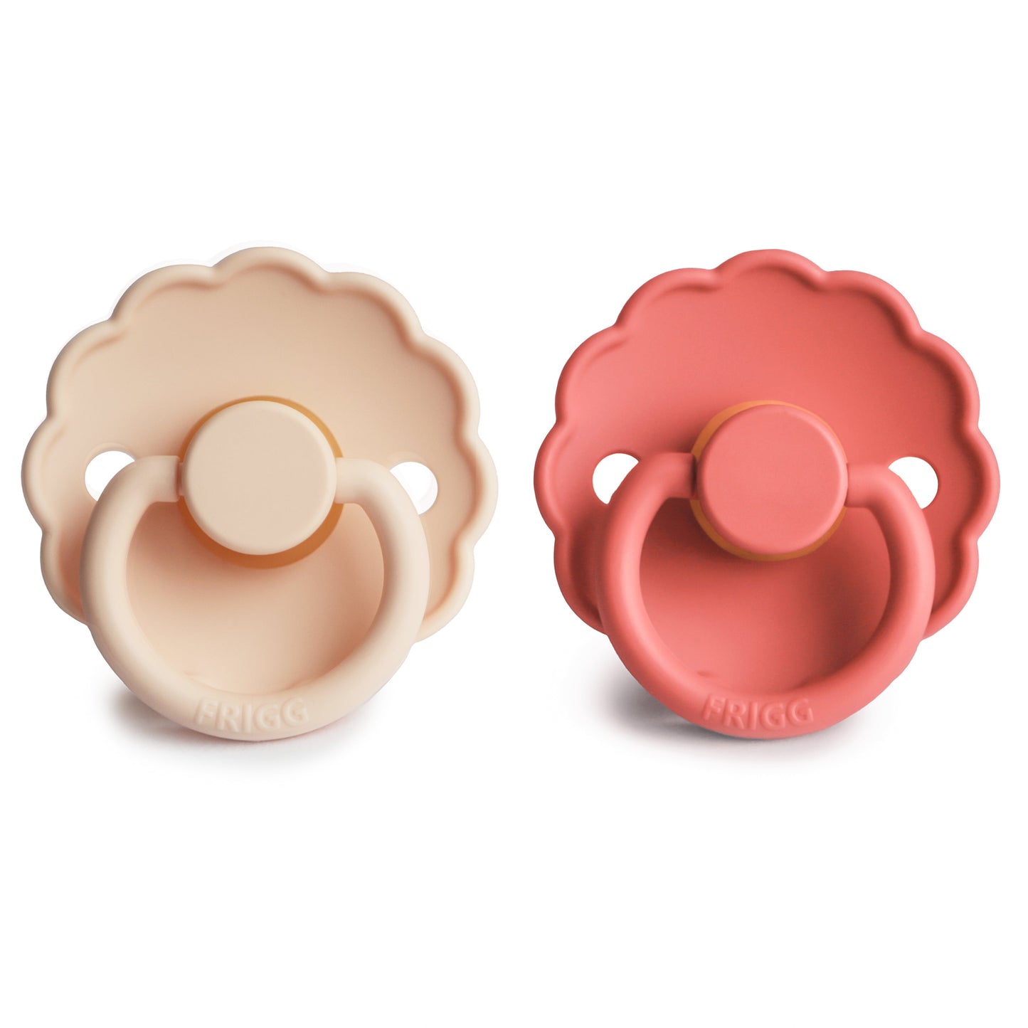 FRIGG Daisy Natural Rubber Pacifier 2-Pack - Ivory Soul