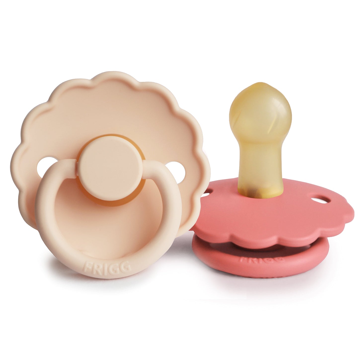 FRIGG Daisy Natural Rubber Pacifier 2-Pack - Ivory Soul