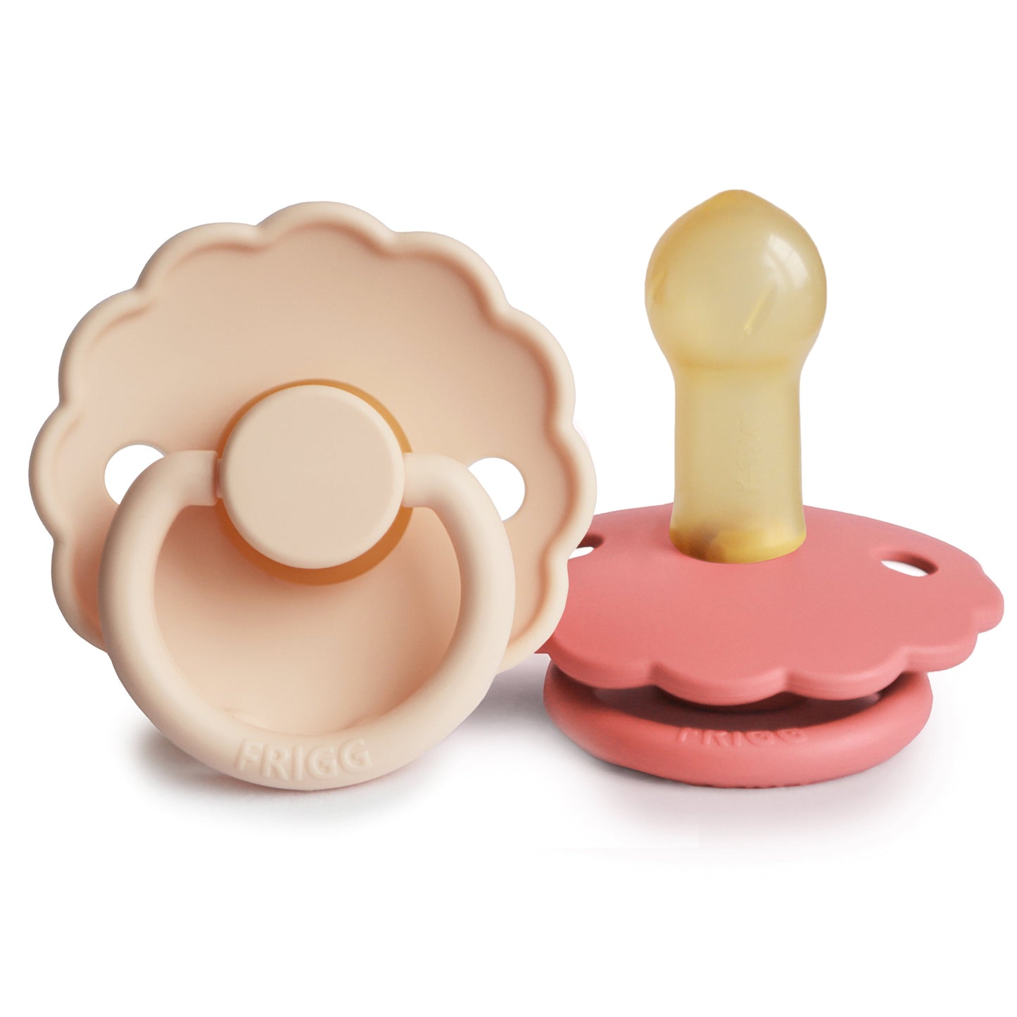 FRIGG Daisy Natural Rubber Pacifier 2-Pack - Ivory Soul