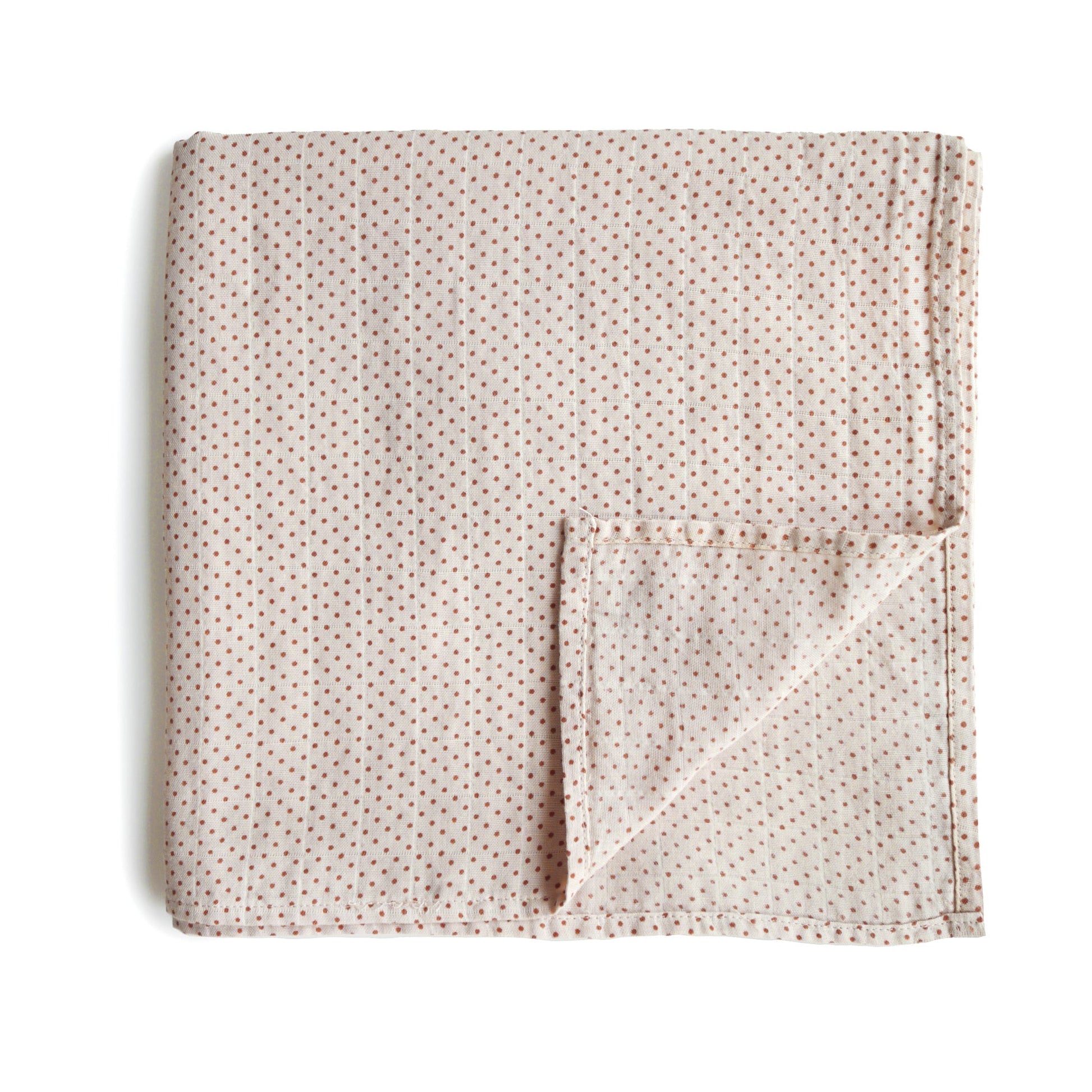 Organic Cotton Muslin Swaddle Blanket - Ivory Soul
