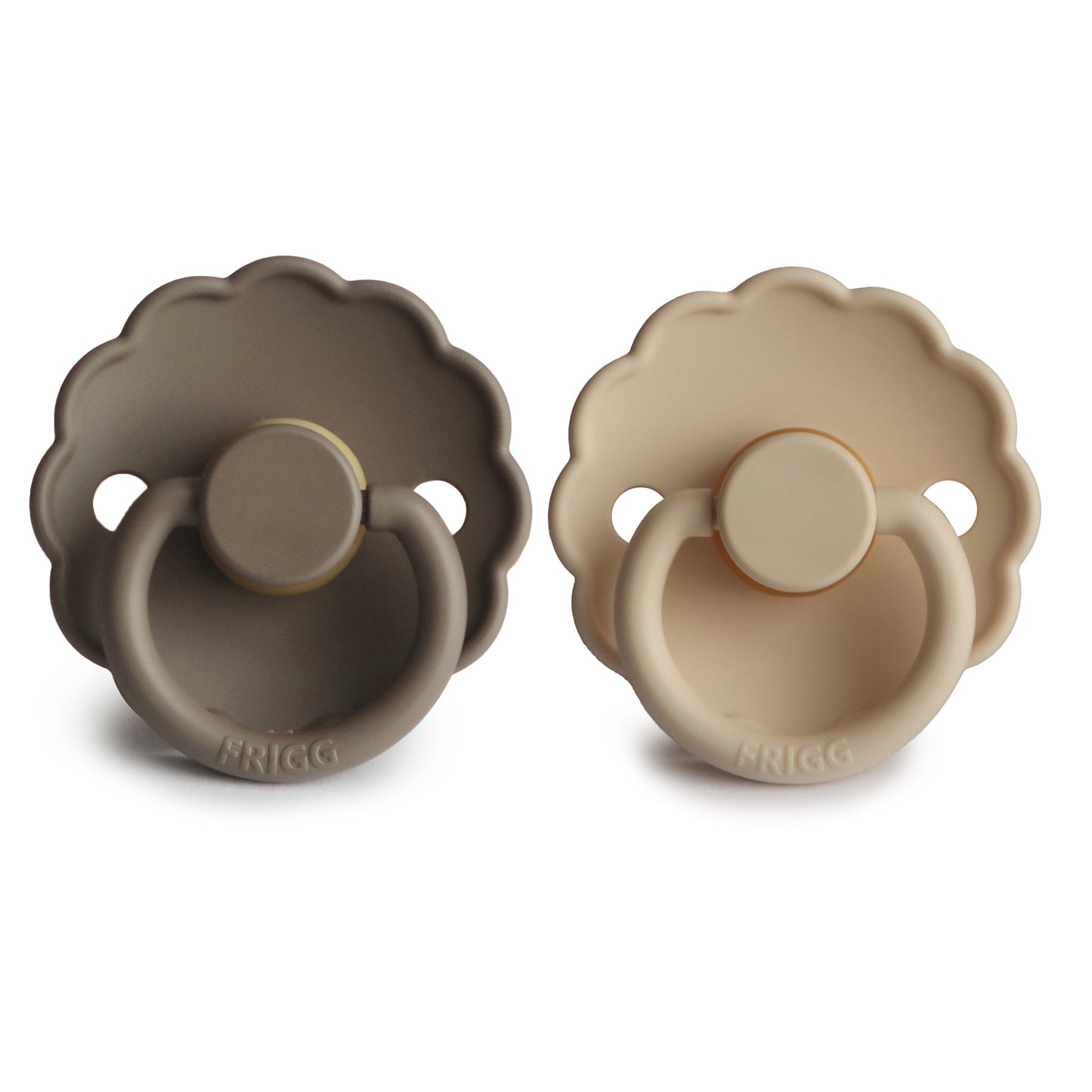 FRIGG Daisy Natural Rubber Pacifier 2-Pack - Ivory Soul