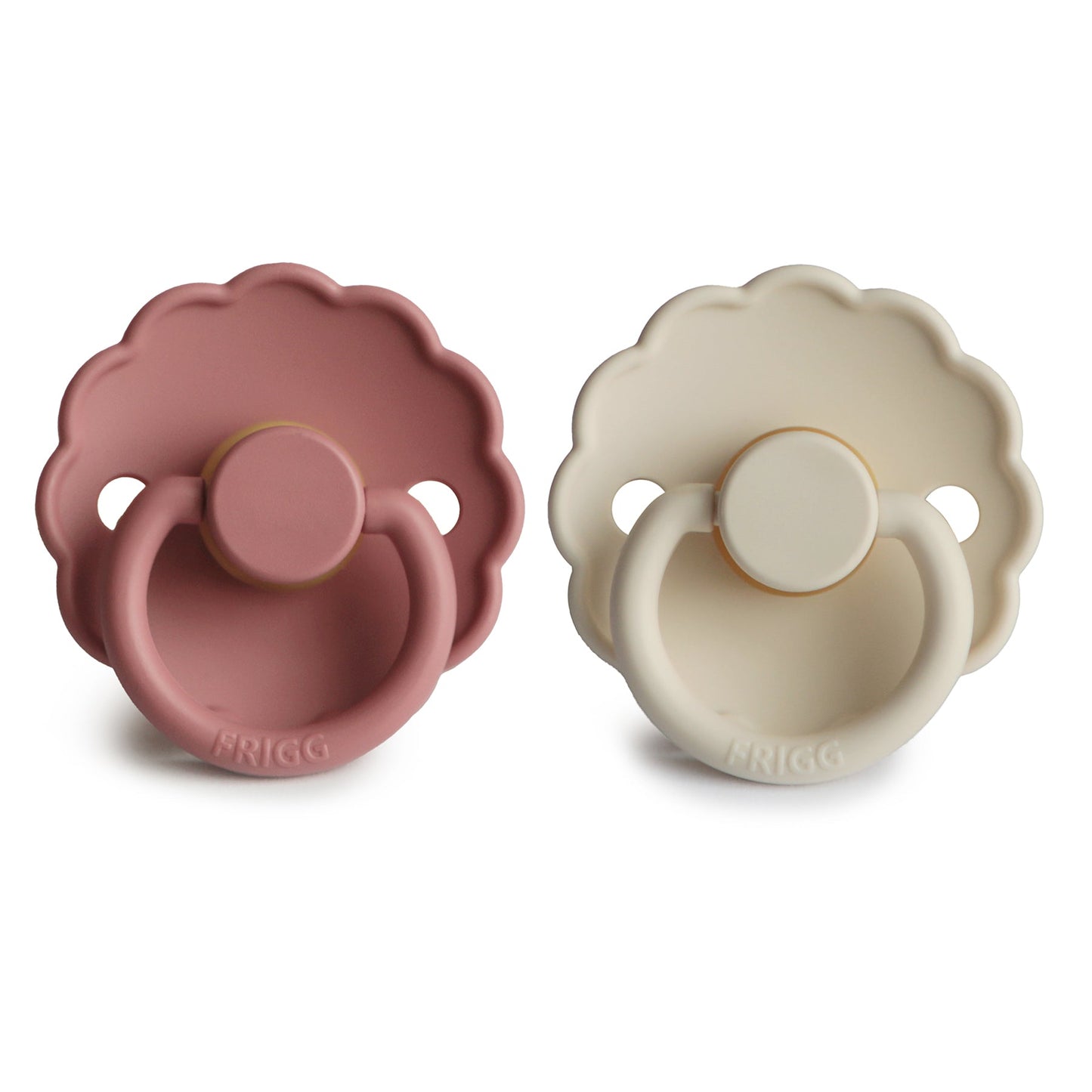 FRIGG Daisy Natural Rubber Pacifier 2-Pack - Ivory Soul