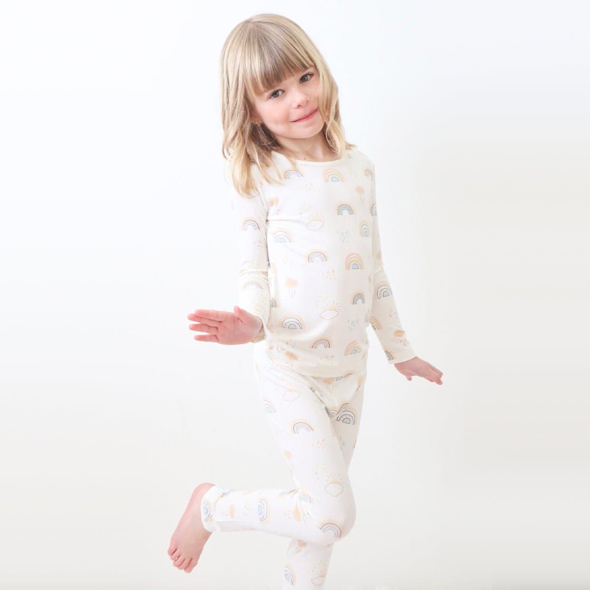 Rainbows Bamboo Kids Pajamas