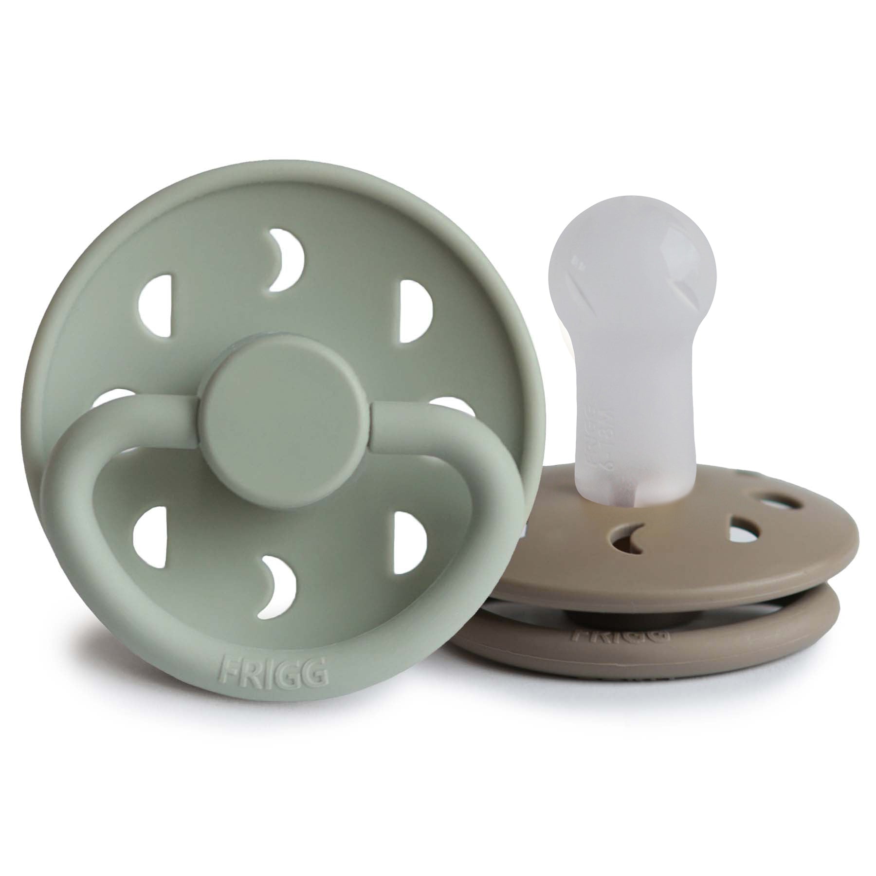 FRIGG Moon Silicone Pacifier 2-Pack - Ivory Soul