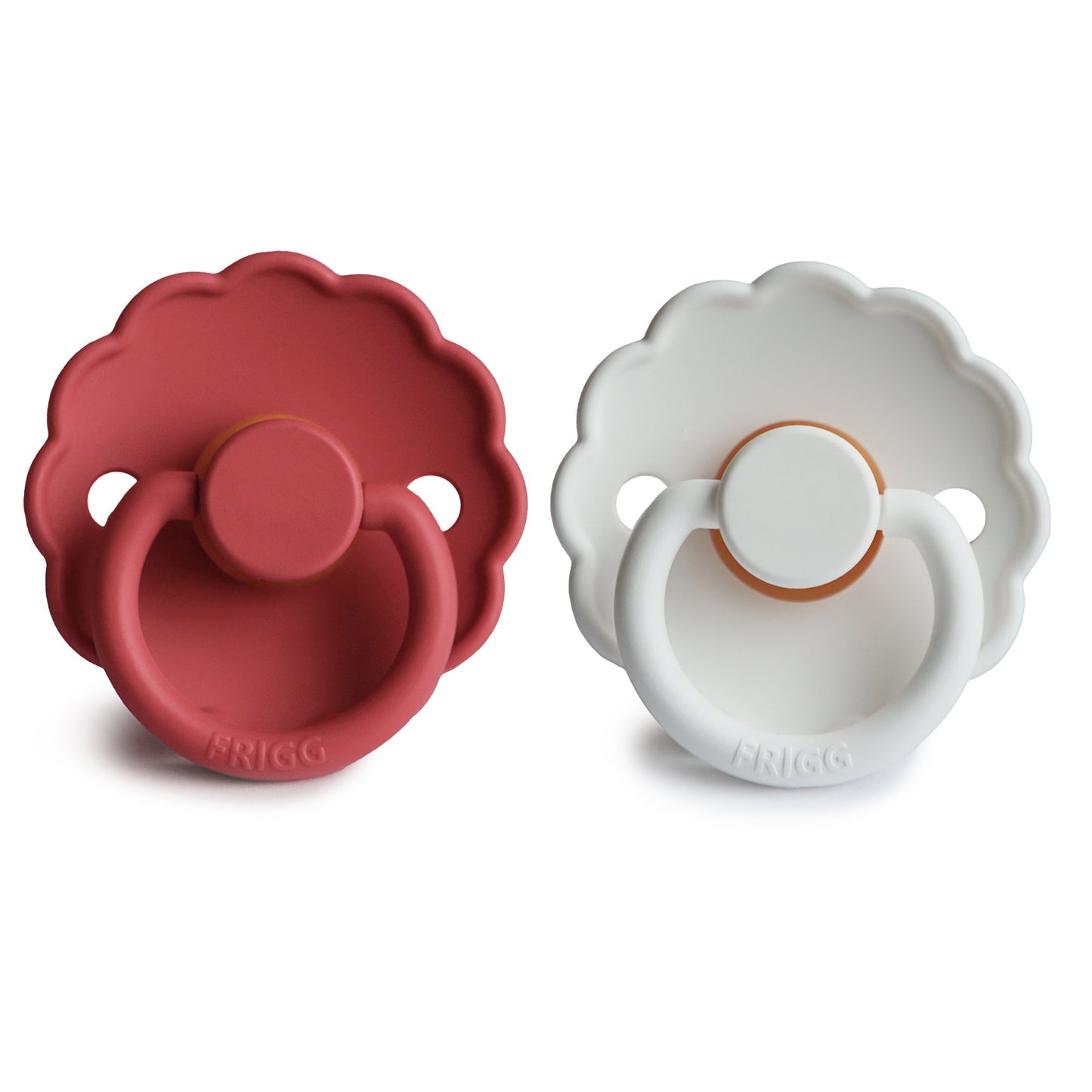 FRIGG Daisy Natural Rubber Pacifier 2-Pack - Ivory Soul