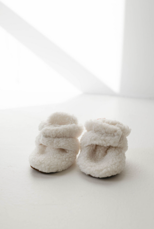 Sherpa Baby Booties | Ivory - Ivory Soul