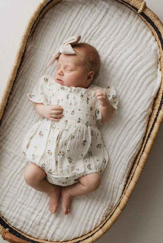 Muslin Romper | Garden Days - Ivory Soul