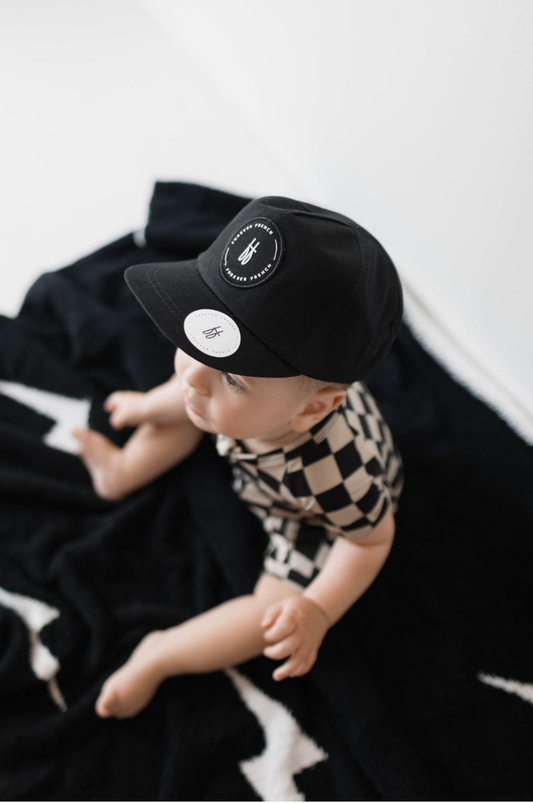 Children's Trucker Hat | ff Black - Ivory Soul