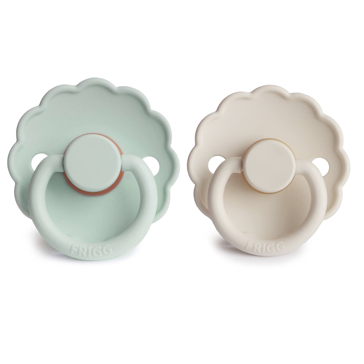 FRIGG Daisy Natural Rubber Pacifier 2-Pack - Ivory Soul