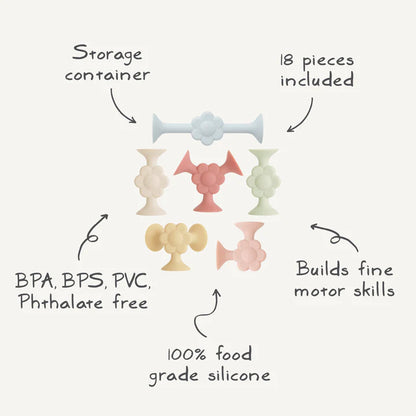 silicone suction builders - daisy