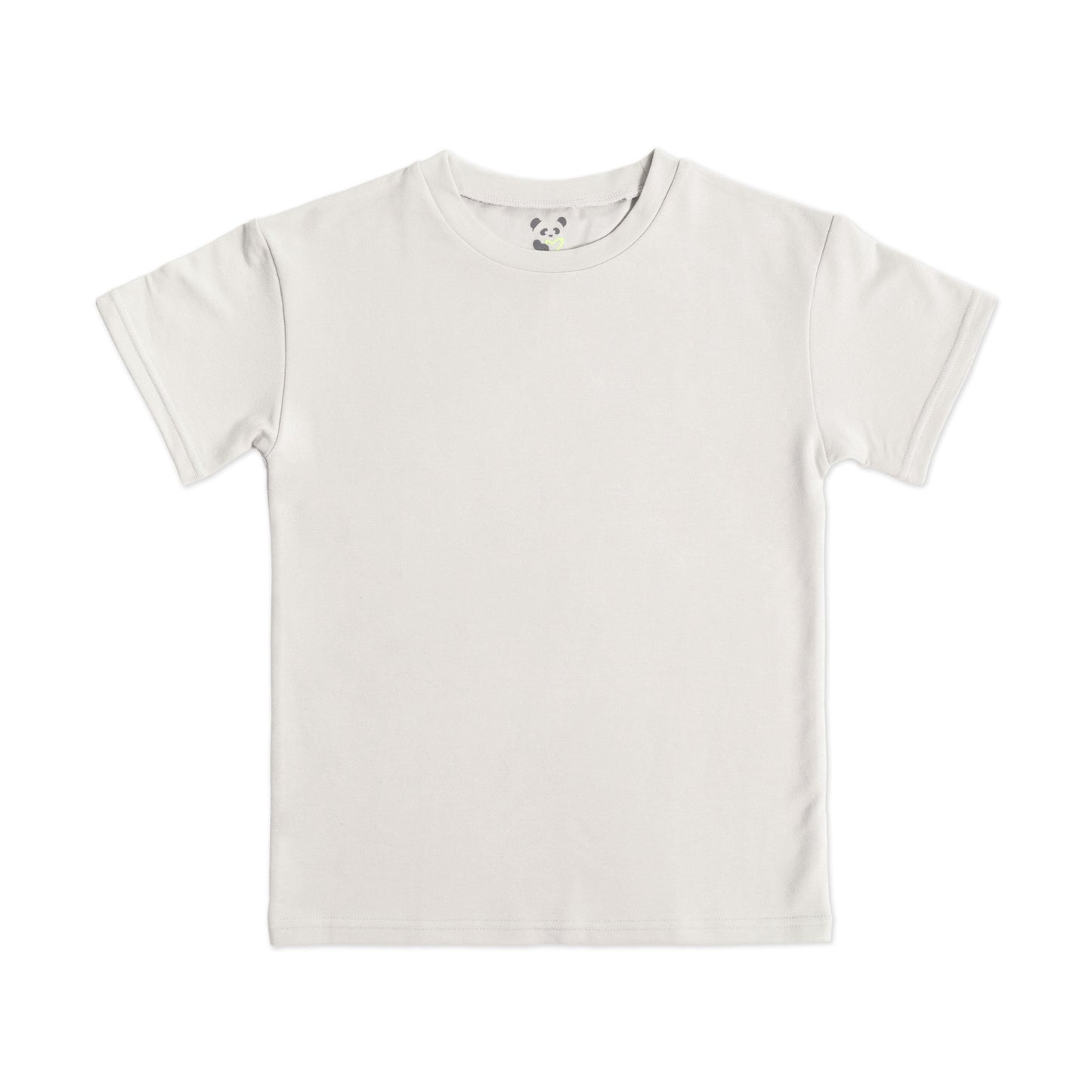 Bone White Bamboo Terry Kids Oversized T-Shirt